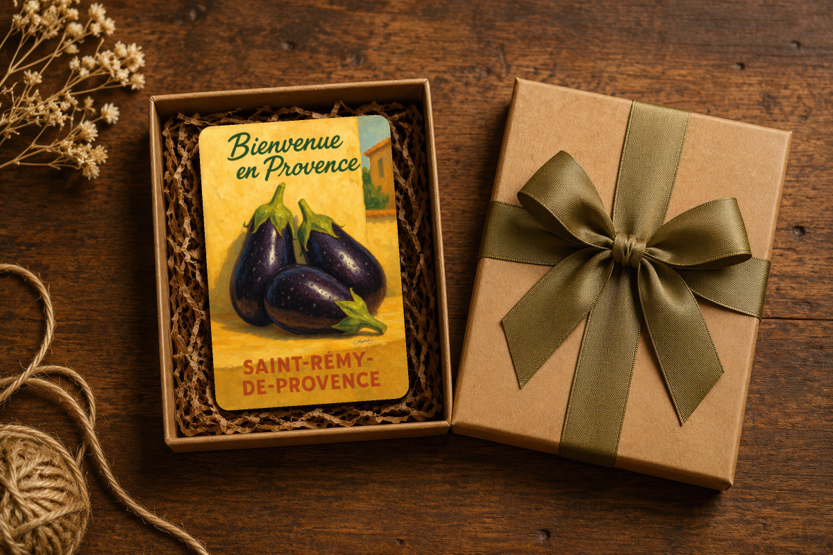 Mockup magnet 01 — Magnet Aubergines de Provence – Trésor du Soleil