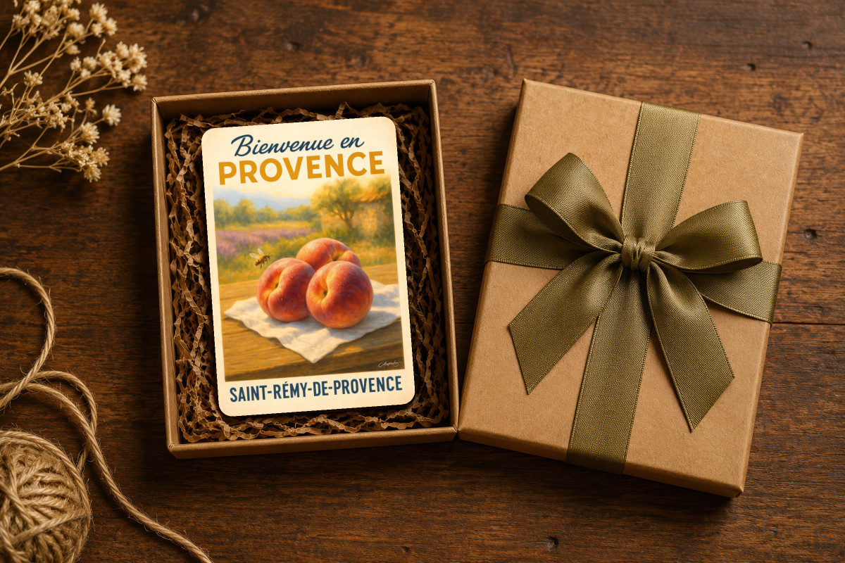 Mockup magnet 01 — Magnet Pêches de Provence – Douceur d’Été