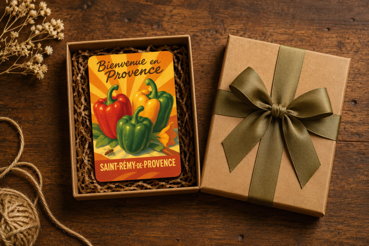 Mockup magnet 01 — Magnet Poivrons de Provence – Couleurs du Midi