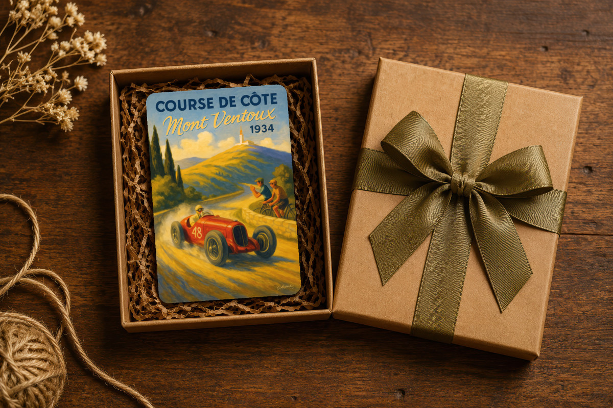 Mockup magnet 01 — Magnet Course Côte Mont Ventoux 1934