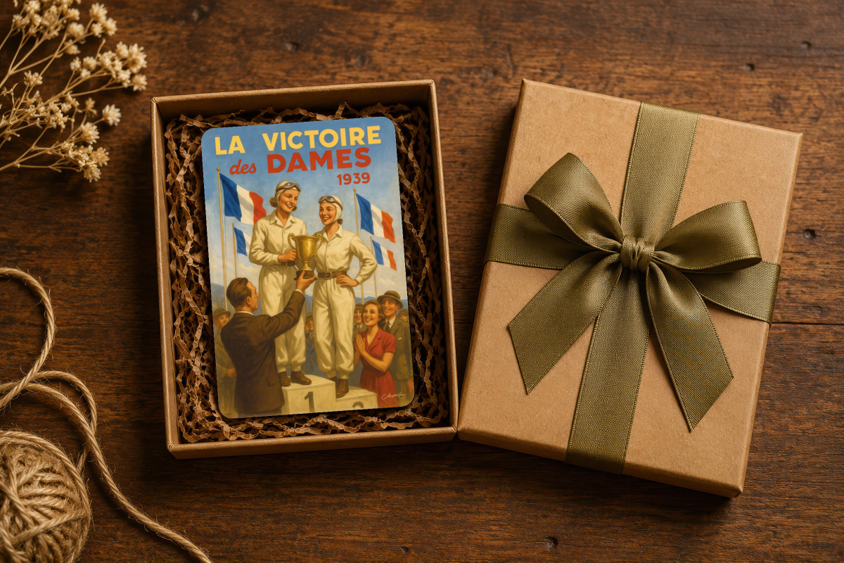 Mockup magnet 01 — Magnet Les Reines de la Piste – 1939