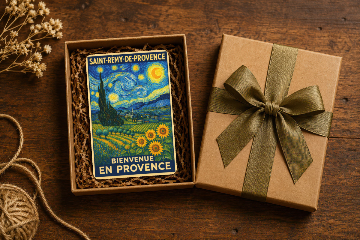 Mockup magnet 01 — Magnet Saint-Rémy-de-Provence : Sous les Étoiles de Vincent