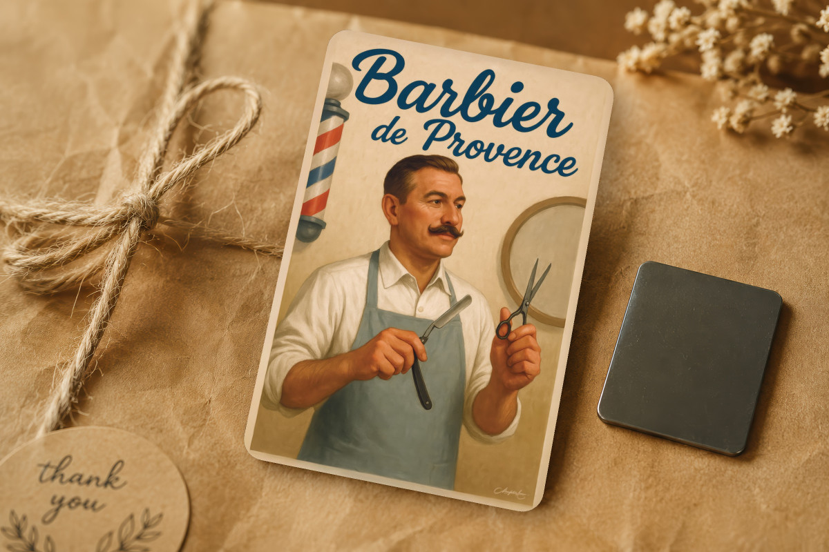 Mockup magnet 02 — Magnet Barbier de Provence