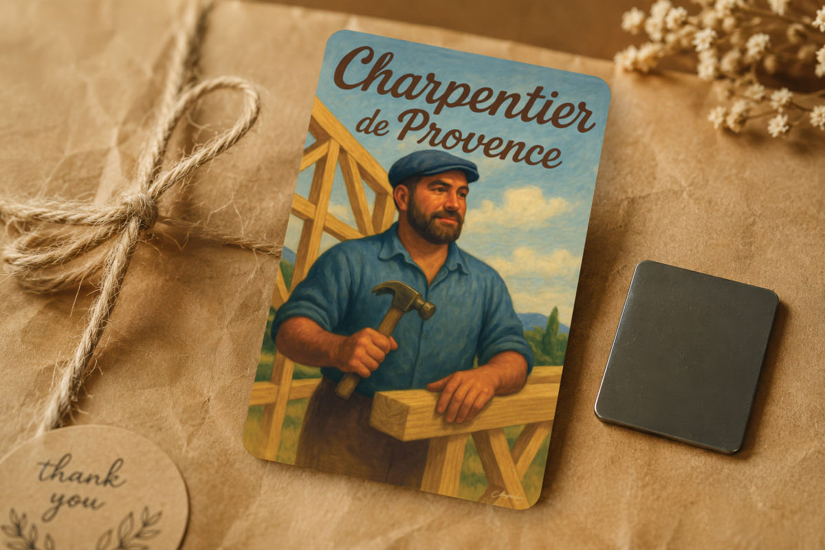 Mockup magnet 02 — Magnet Charpentier de Provence