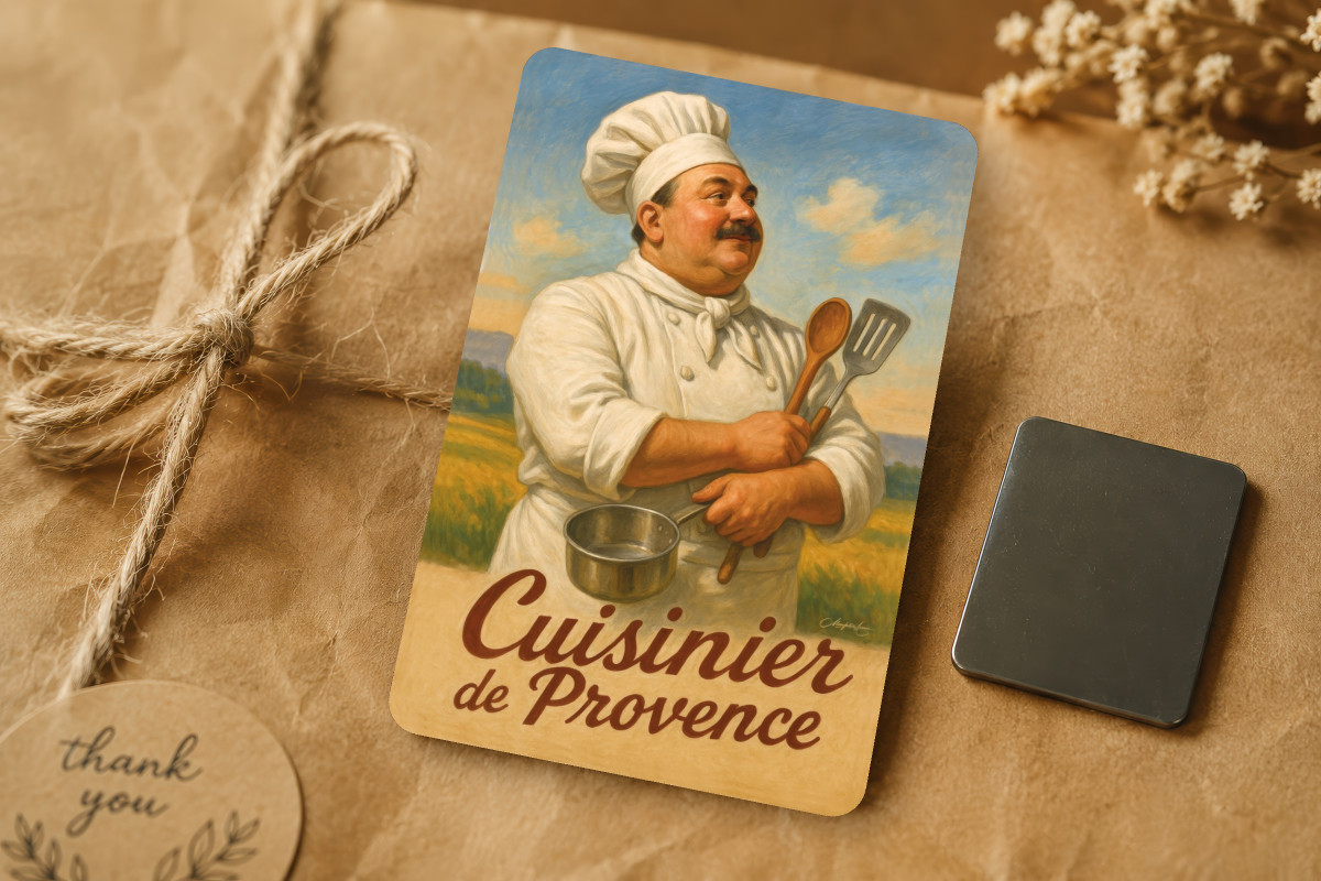 Mockup magnet 02 — Magnet Cuisinier de Provence