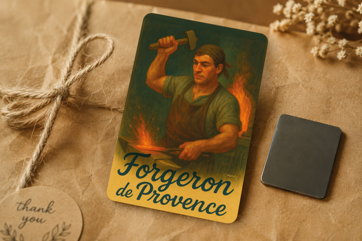 Mockup magnet 02 — Magnet Forgeron de Provence