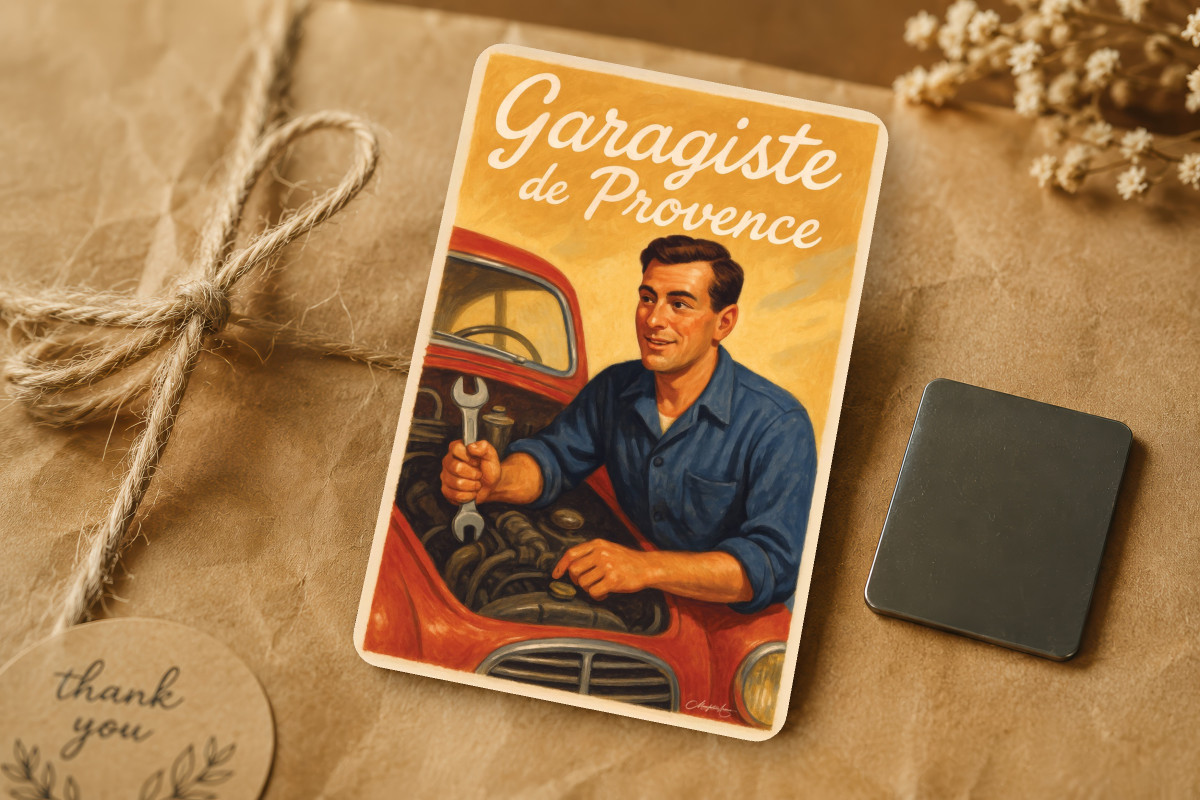 Mockup magnet 02 — Magnet Garagiste de Provence