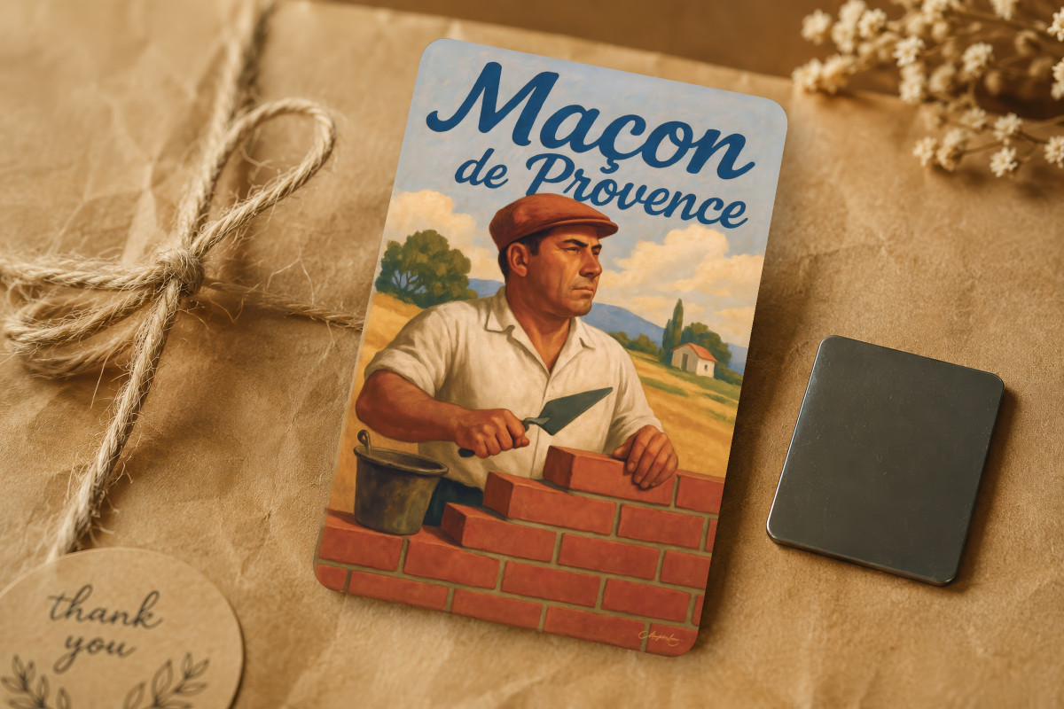 Mockup magnet 02 — Magnet Maçon de Provence