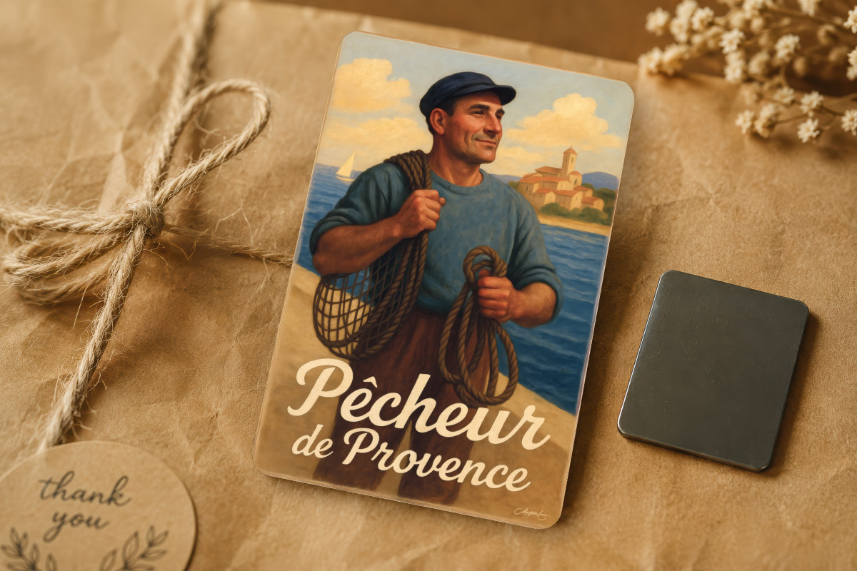 Mockup magnet 02 — Magnet Pêcheur de Provence