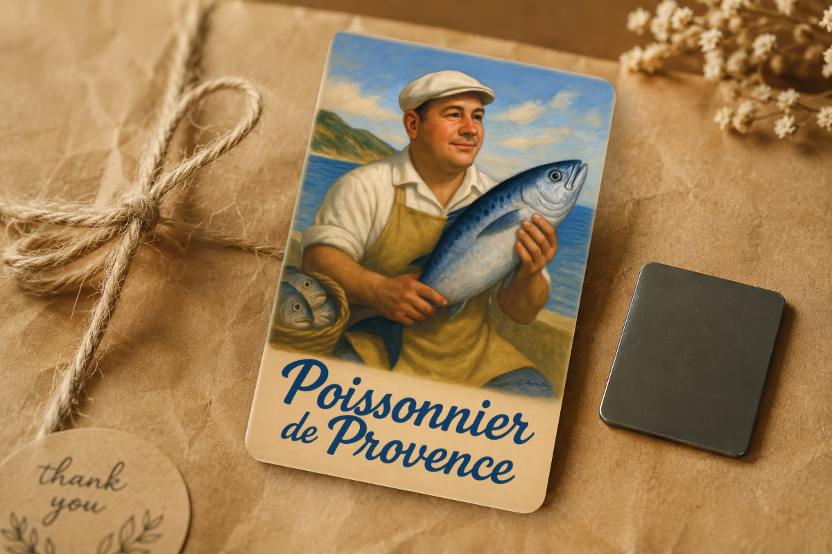 Mockup magnet 02 — Magnet Poissonnier de Provence