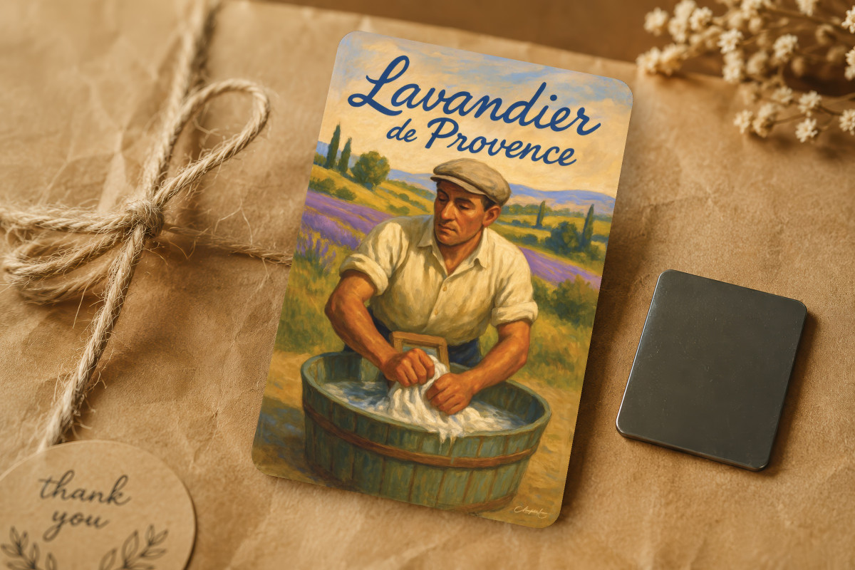 Mockup magnet 02 — Magnet Lavandier de Provence – Le geste ancien