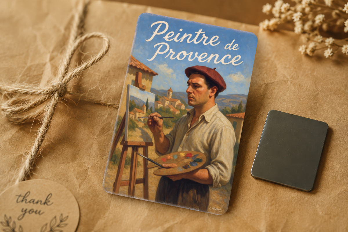 Mockup magnet 02 — Magnet Peintre de Provence – L’œil et la main