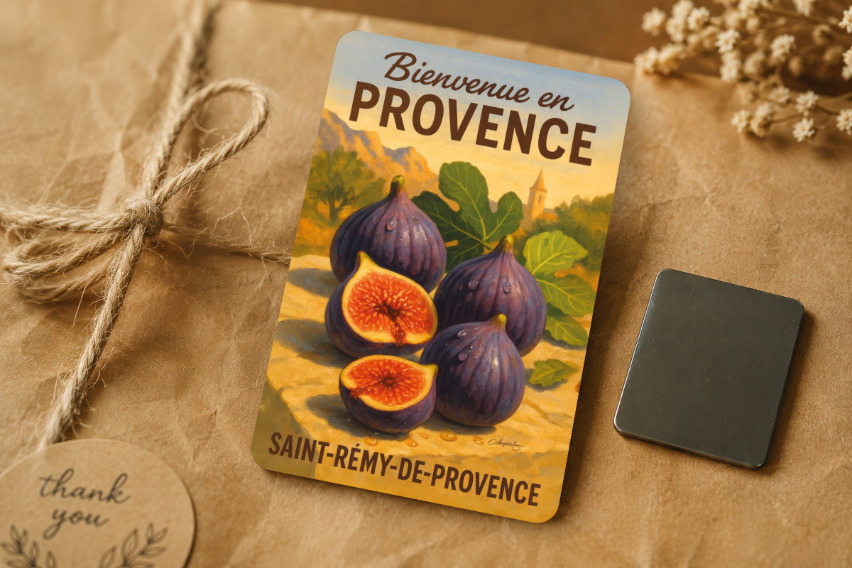 Mockup magnet 02 — Magnet Cœur de figue – Trésor sucré de Saint-Rémy