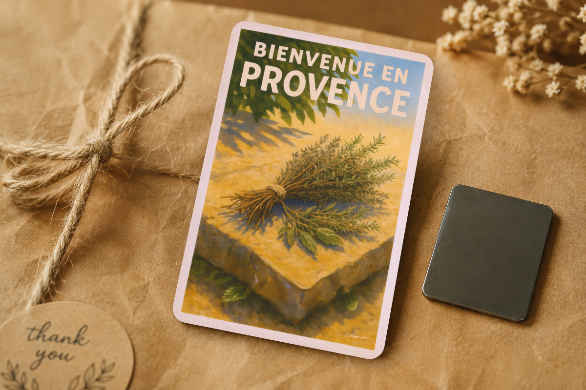 Mockup magnet 02 — Magnet Herbes de Provence – Fraîcheur du Matin