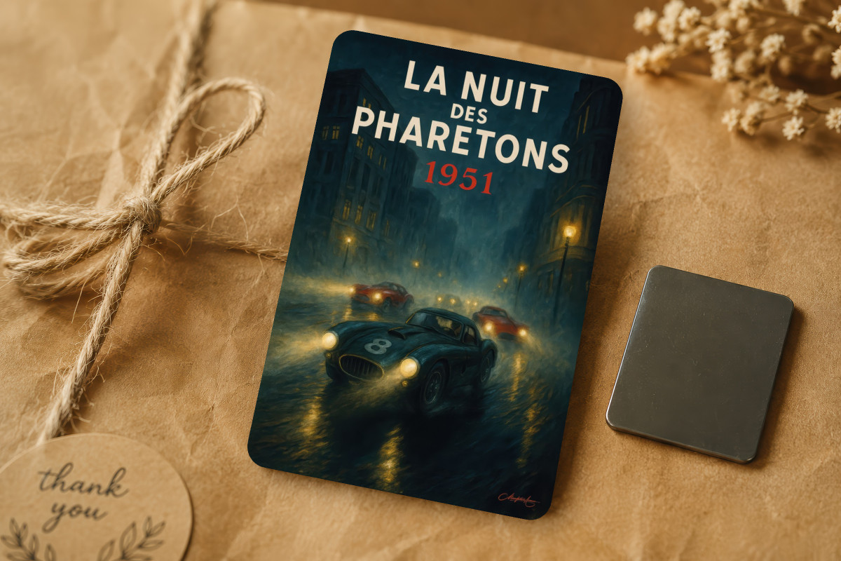 Mockup magnet 02 — Magnet La nuit des pharetons 1951