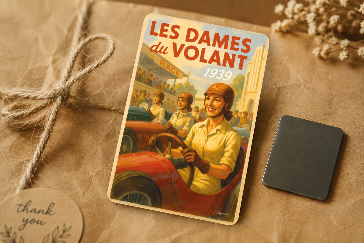 Mockup magnet 02 — Magnet Les dames du volant 1939