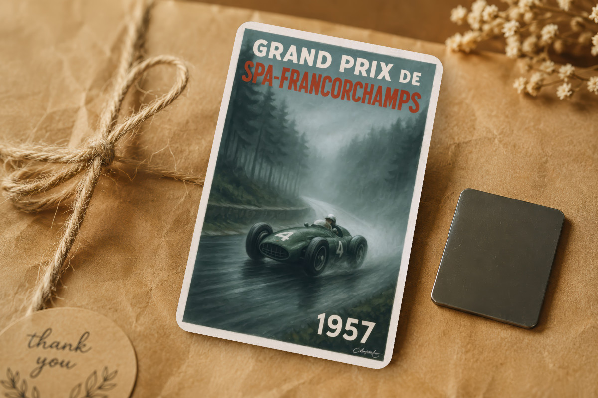 Mockup magnet 02 — Magnet Grand Prix SPA Francorchamps 1957