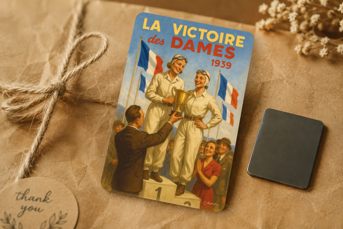 Mockup magnet 02 — Magnet Les Reines de la Piste – 1939