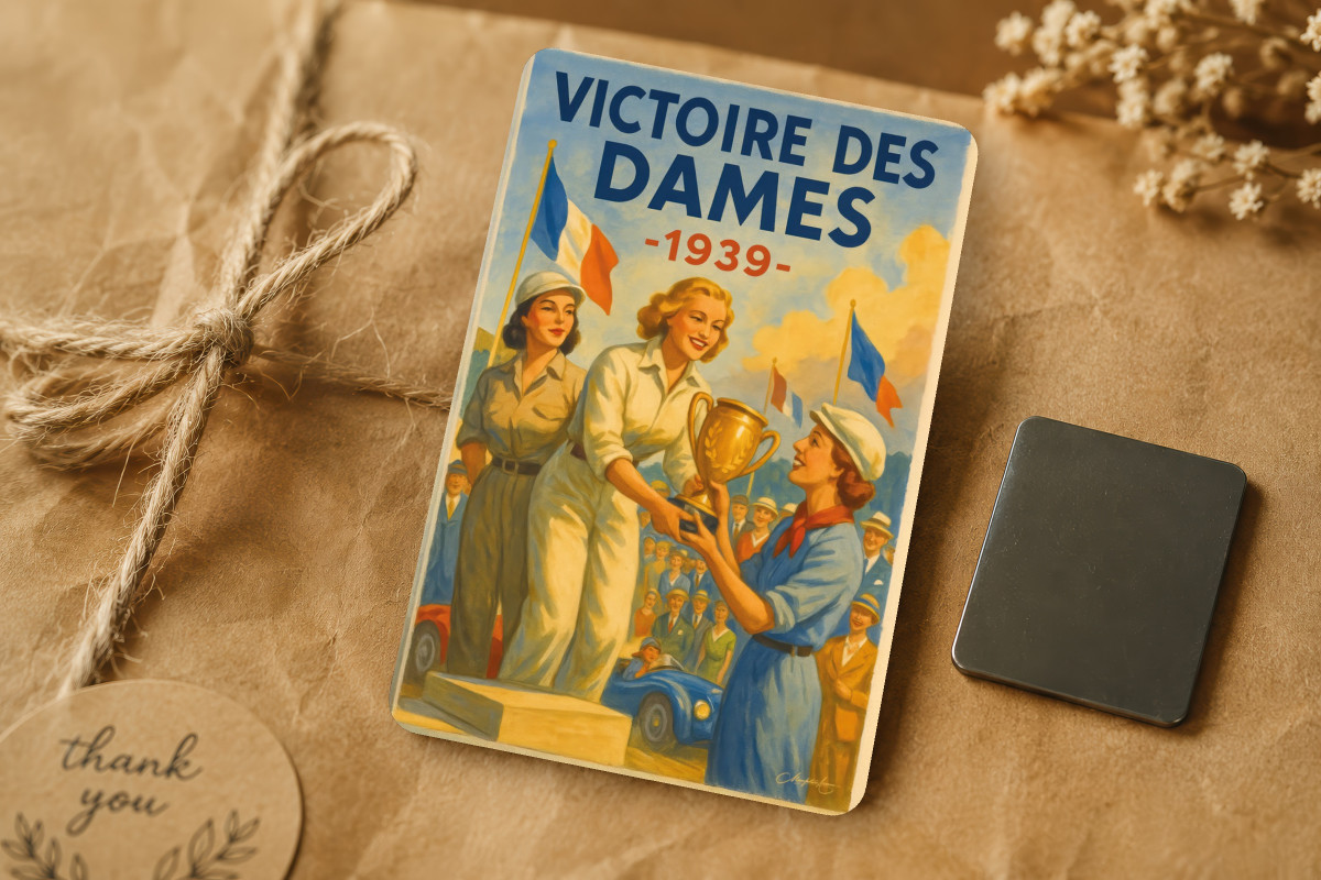 Mockup magnet 02 — Magnet Le Podium des Dames – 1939