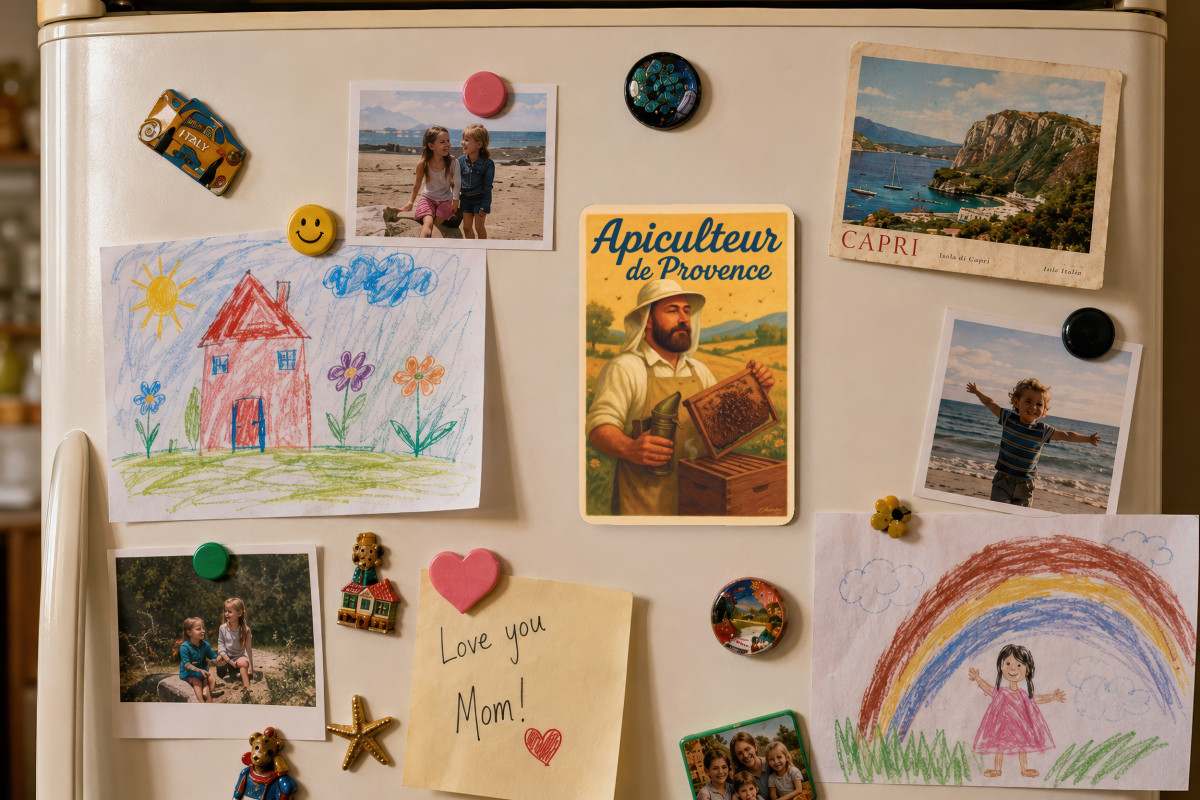 Mockup magnet 03 — Magnet Apiculteur de Provence