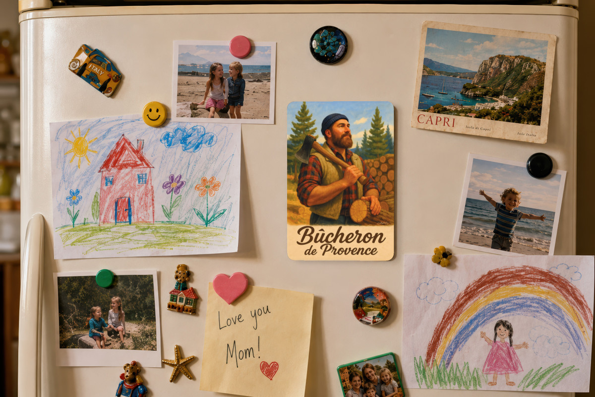 Mockup magnet 03 — Magnet Bûcheron de Provence