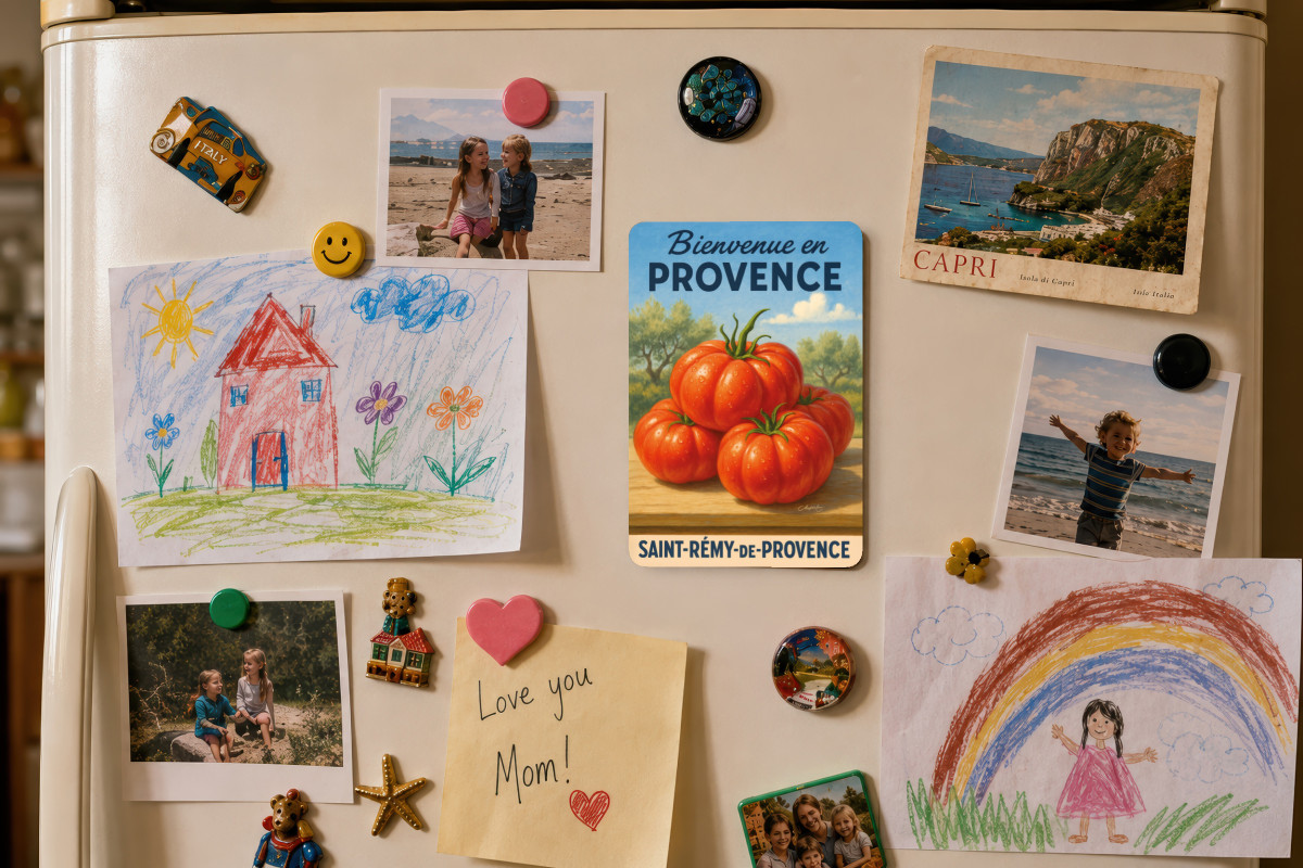 Mockup magnet 03 — Magnet Trésor d’été – Tomate de Provence