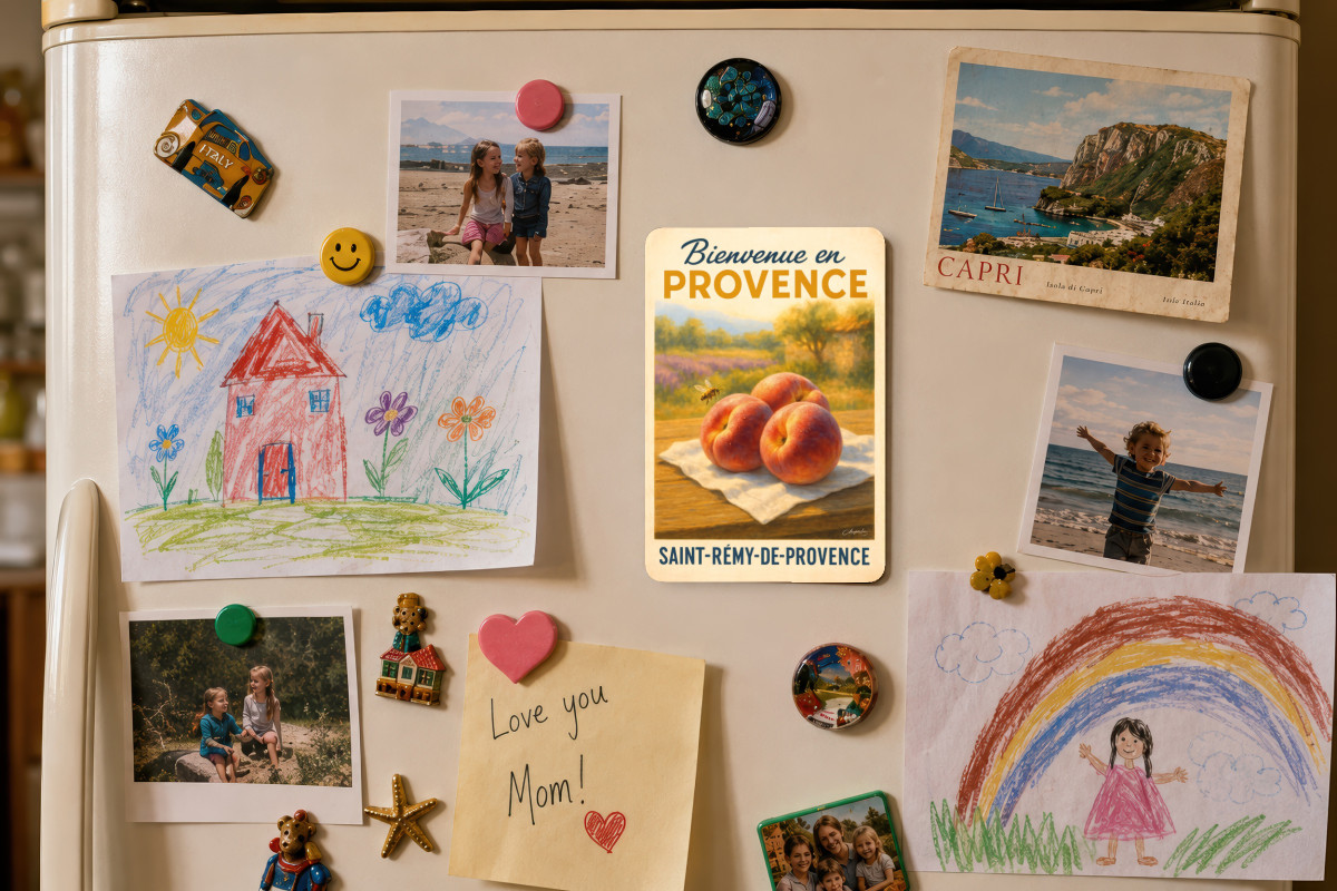 Mockup magnet 03 — Magnet Pêches de Provence – Douceur d’Été