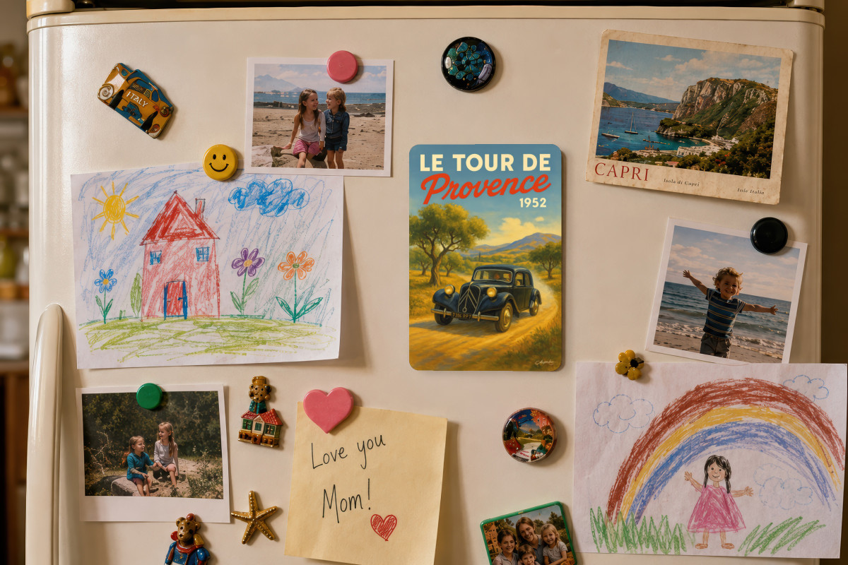 Mockup magnet 03 — Magnet Le Tour de Provence 1952