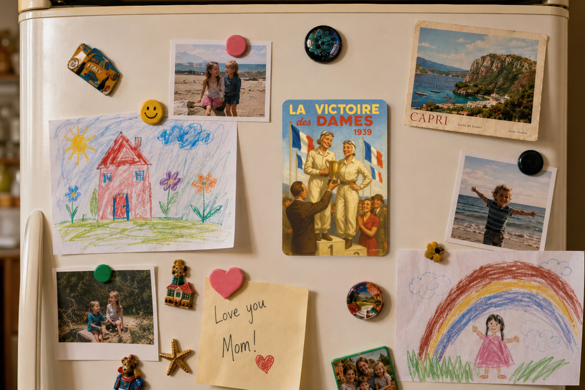 Mockup magnet 03 — Magnet Les Reines de la Piste – 1939