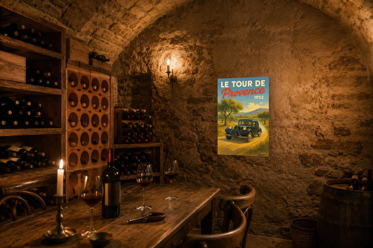 V02-20, Affiche vintage sport - Le Tour de Provence 1952