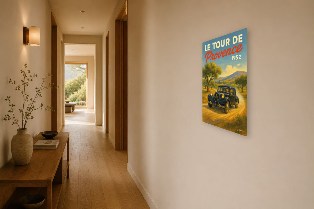 V03-17, Affiche vintage sport - Le Tour de Provence 1952