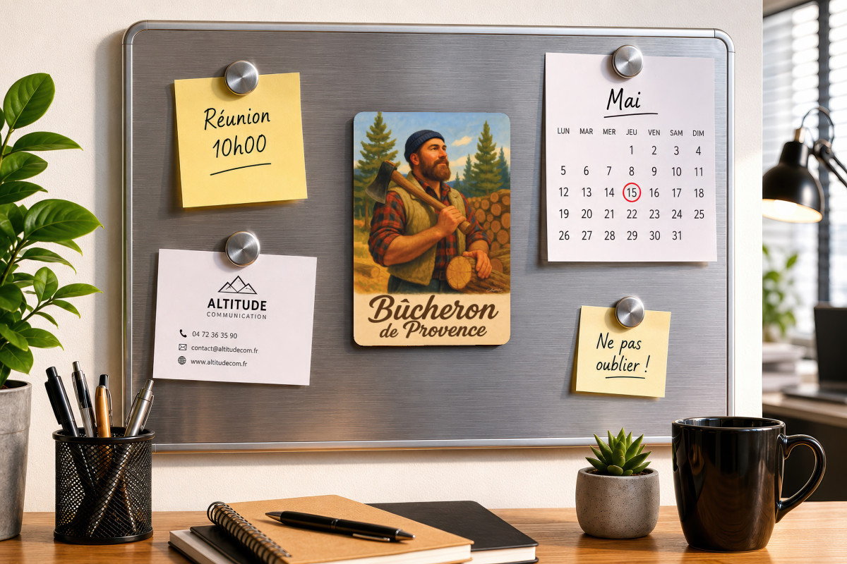 Mockup magnet 04 — Magnet Bûcheron de Provence