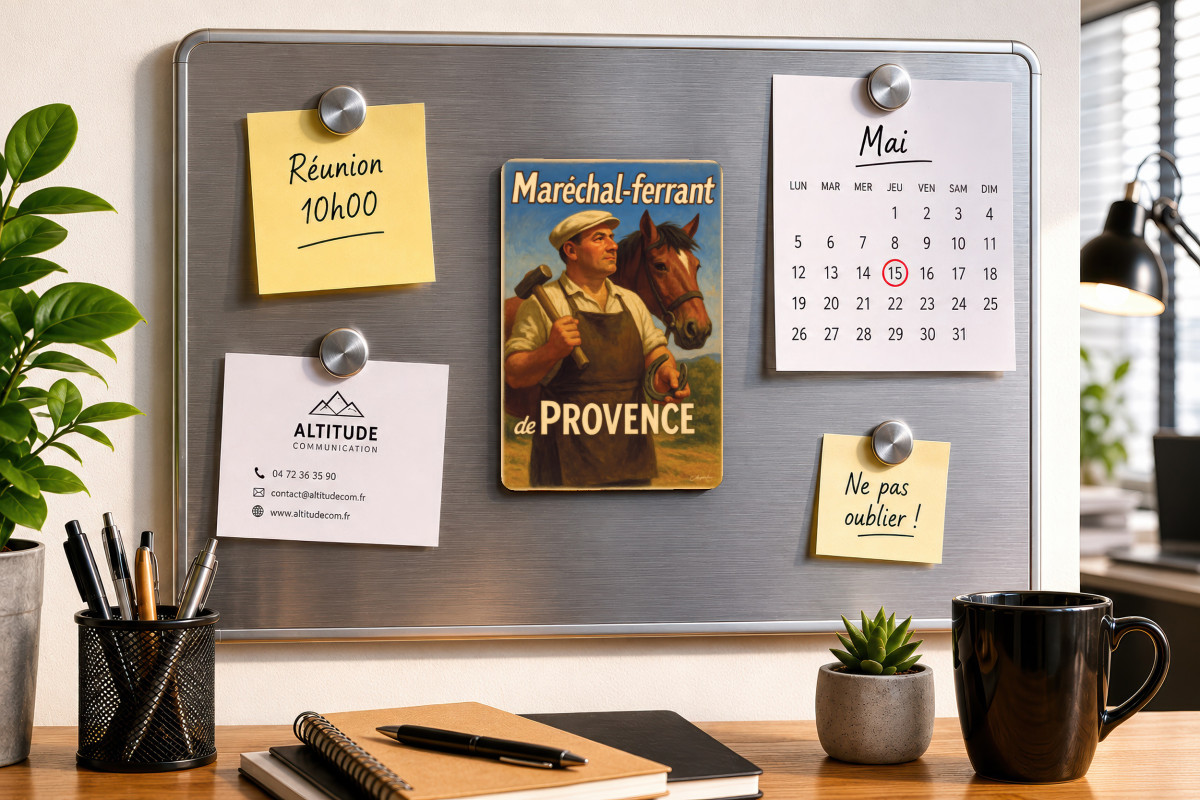 Mockup magnet 04 — Magnet Maréchal-ferrant de Provence