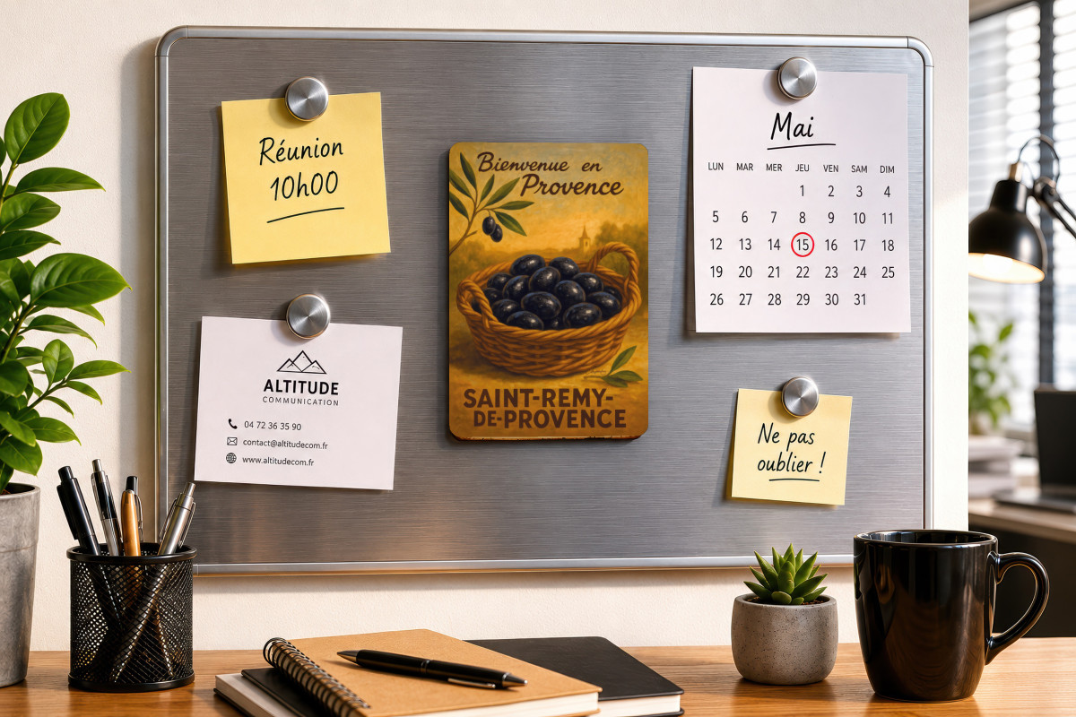 Mockup magnet 04 — Magnet L’or noir de Provence – Panier d’olives