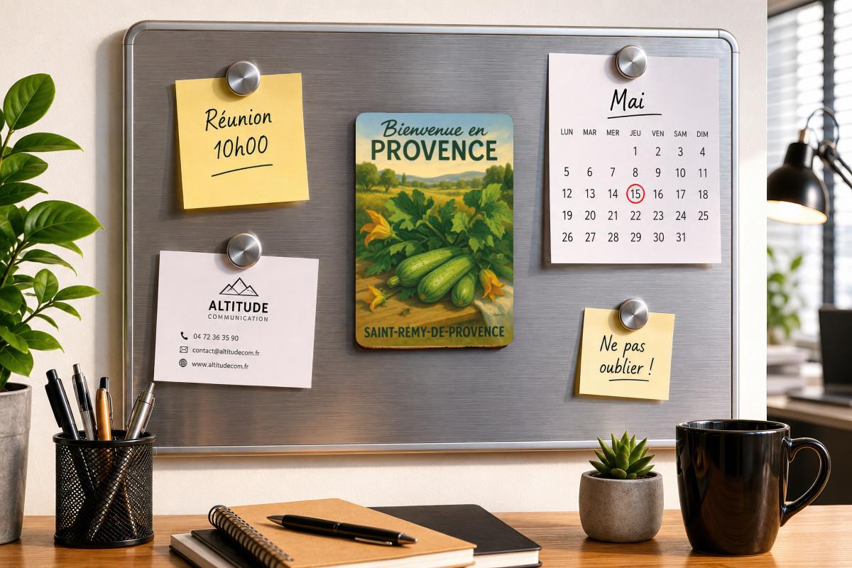Mockup magnet 04 — Magnet Courgettes de Provence – Fraîcheur du Jardin