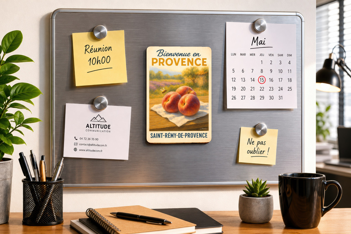 Mockup magnet 04 — Magnet Pêches de Provence – Douceur d’Été
