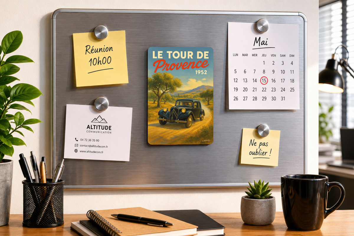 Mockup magnet 04 — Magnet Le Tour de Provence 1952