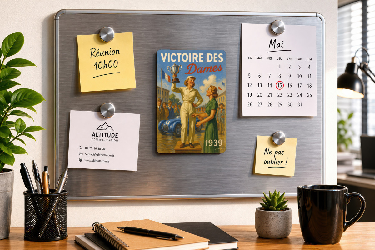 Mockup magnet 04 — Magnet Championne en Blanc – 1939