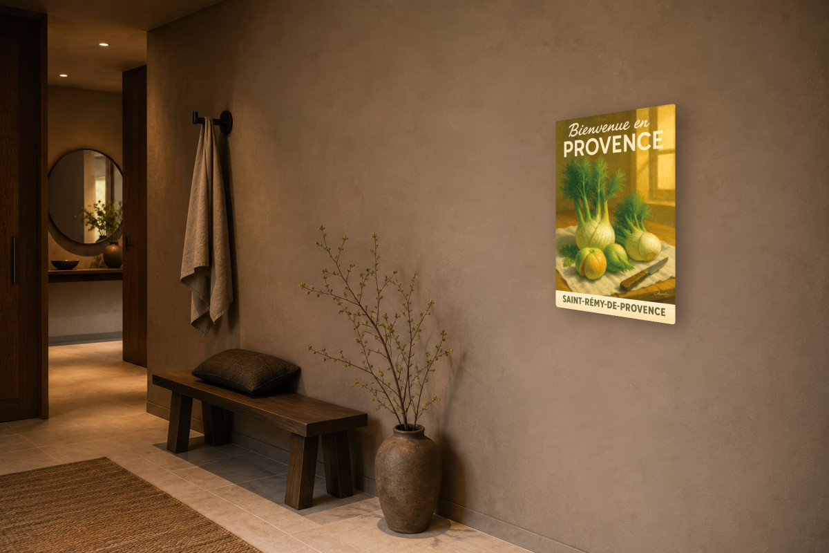 V03-16, Affiche vintage botanique - Fenouil de Provence - Fraîcheur Anisée