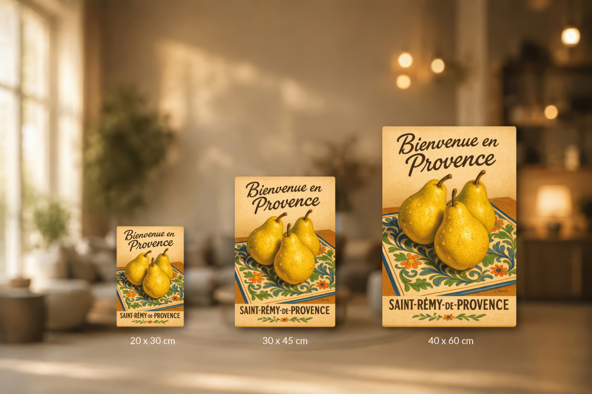 Collection 40x60 — Douceur d’automne – Poire dorée de Provence