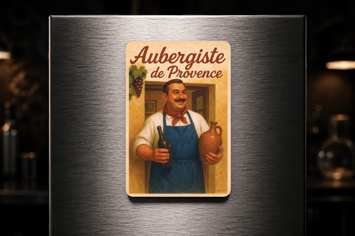 Mockup magnet 05 — Magnet Aubergiste de Provence