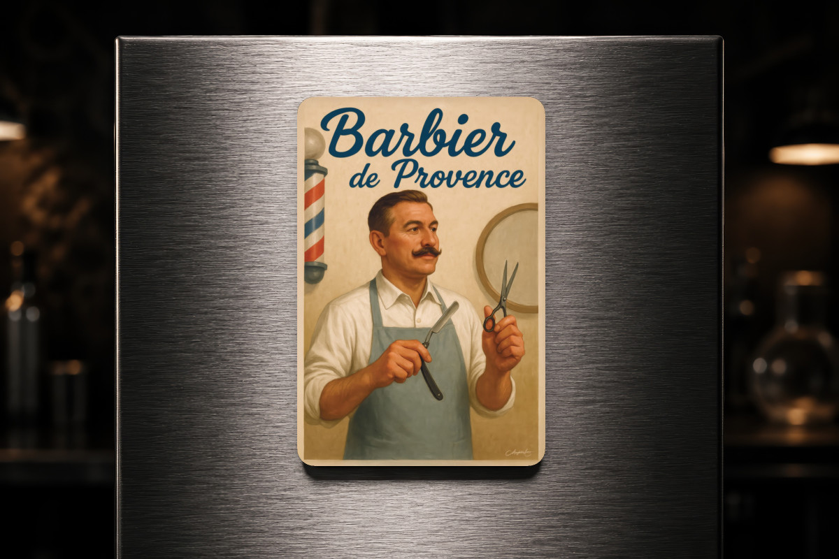 Mockup magnet 05 — Magnet Barbier de Provence