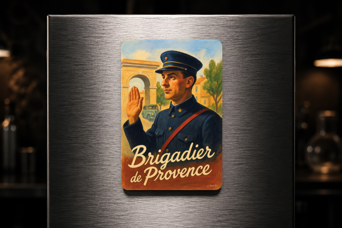 Mockup magnet 05 — Magnet Brigadier de Provence