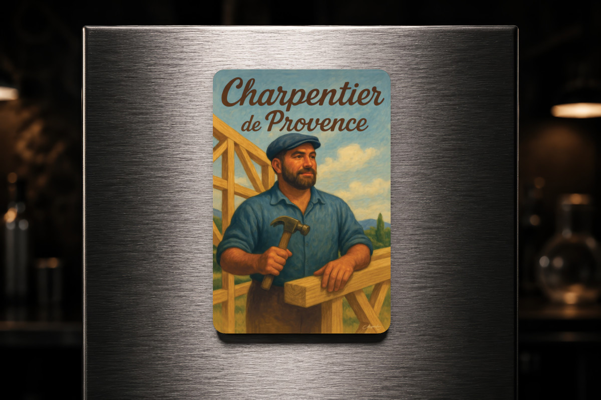 Mockup magnet 05 — Magnet Charpentier de Provence