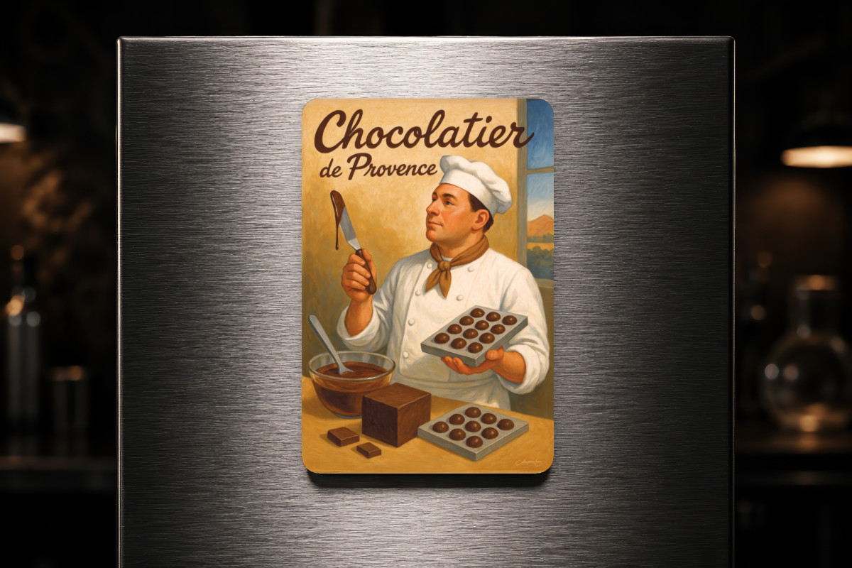 Mockup magnet 05 — Magnet Chocolatier de Provence