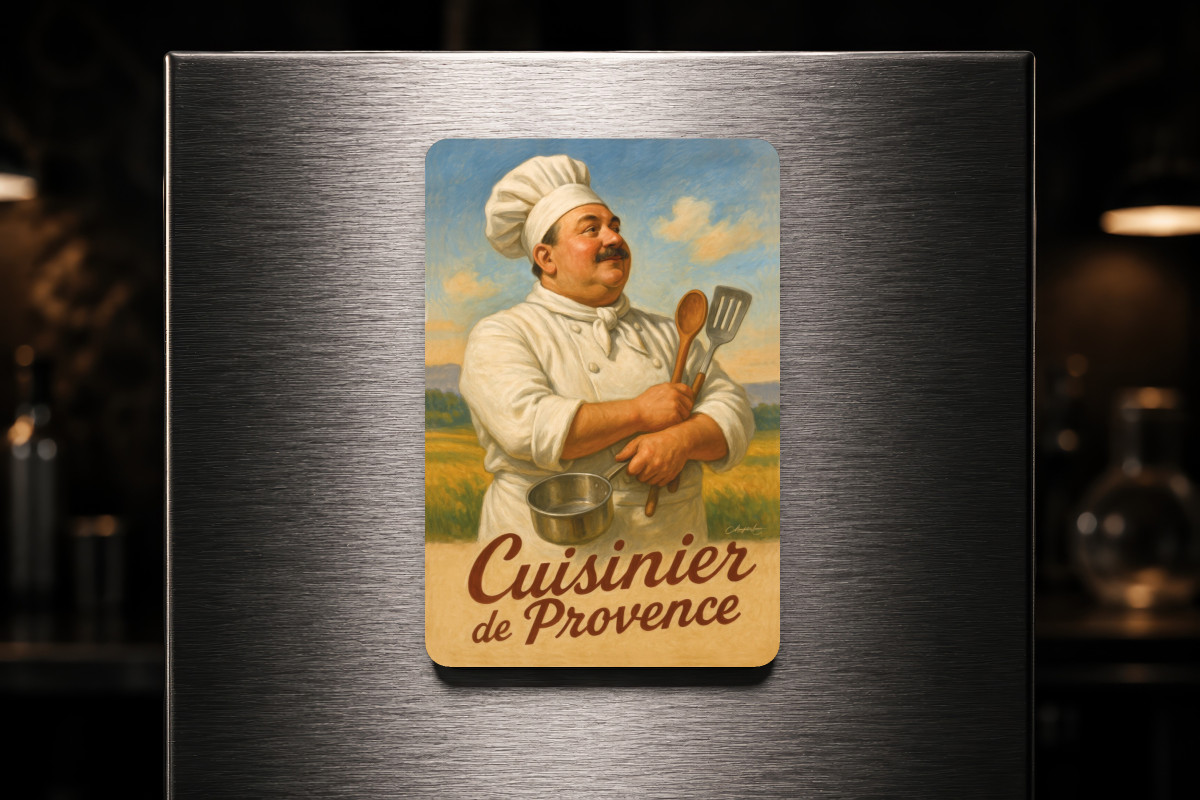 Mockup magnet 05 — Magnet Cuisinier de Provence