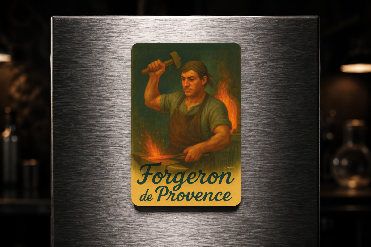 Mockup magnet 05 — Magnet Forgeron de Provence