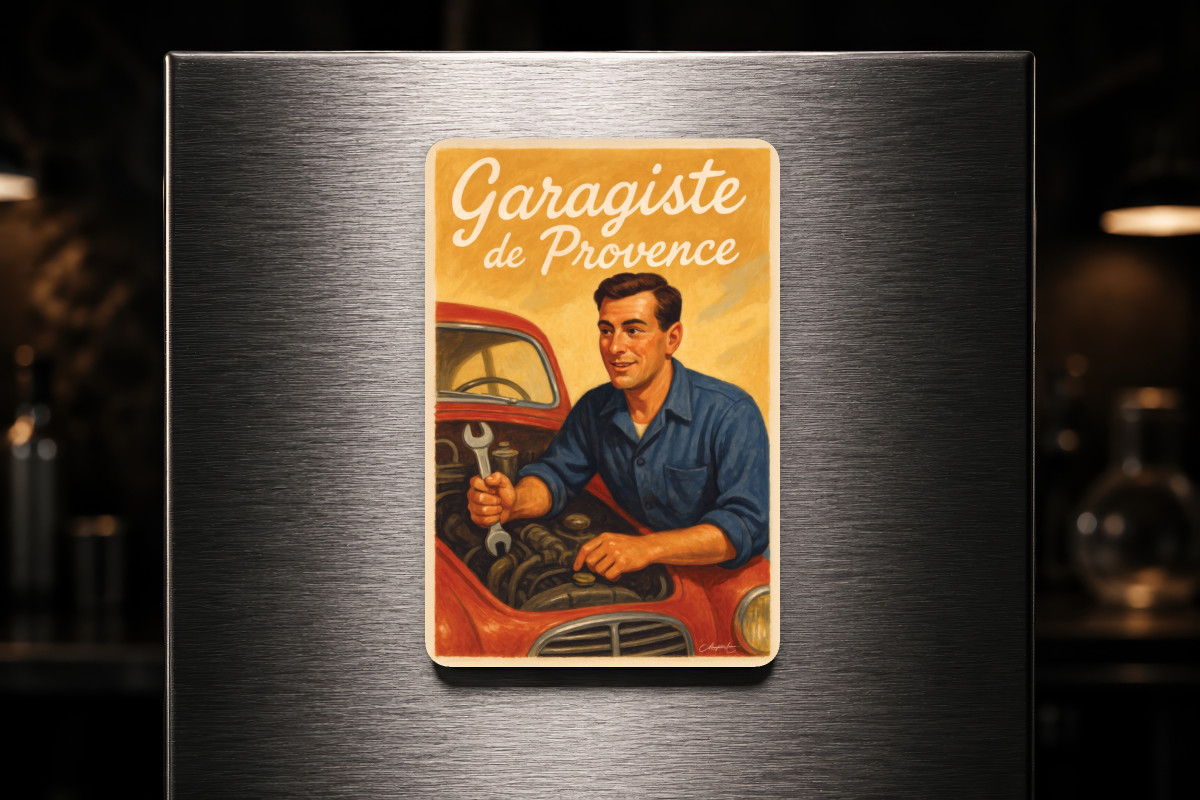 Mockup magnet 05 — Magnet Garagiste de Provence
