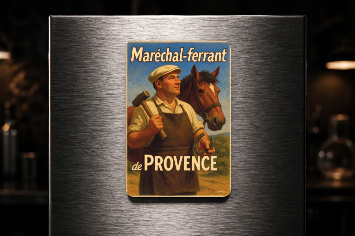 Mockup magnet 05 — Magnet Maréchal-ferrant de Provence