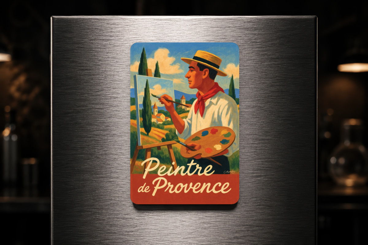 Mockup magnet 05 — Magnet Peintre de Provence – Couleurs du Midi